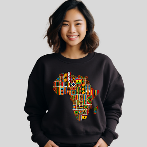 Unisex African Map Inspired Sweatshirt