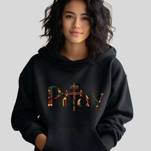 Women’s Clourful PRAY Designed Hoodies